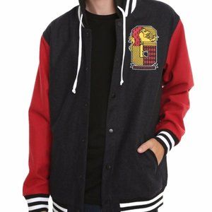 Harry Potter Gryffindor Hooded Varsity Wool Jacket
